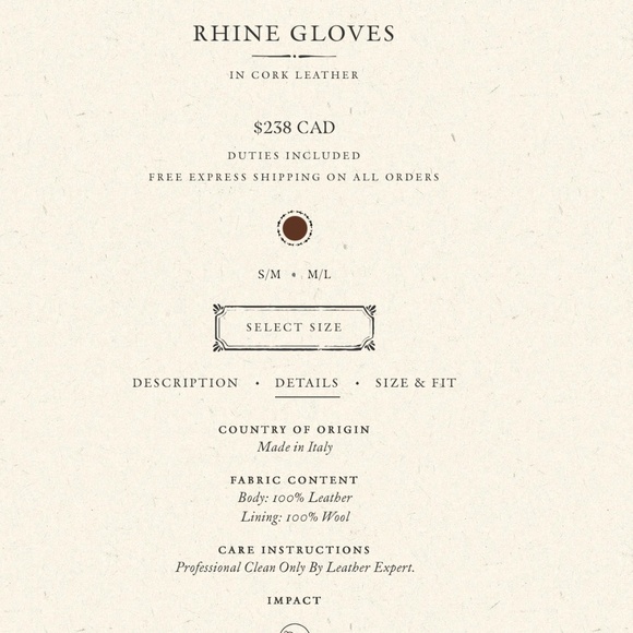 DOEN Rhine Gloves in Bordeaux Leather M/L - Picture 9 of 11